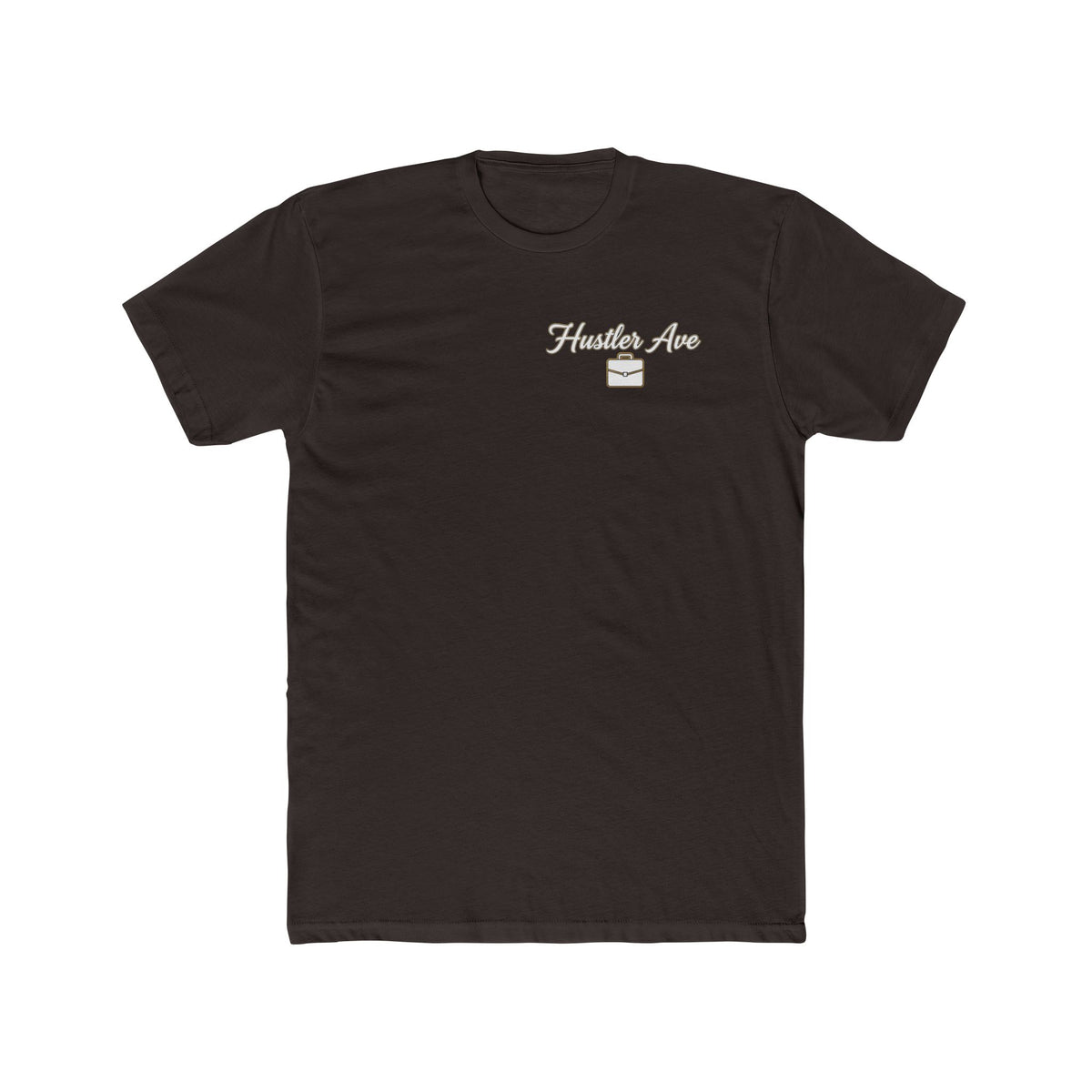 "Hustler Ave" All Business Briefcase Pocket Logo T-Shirt