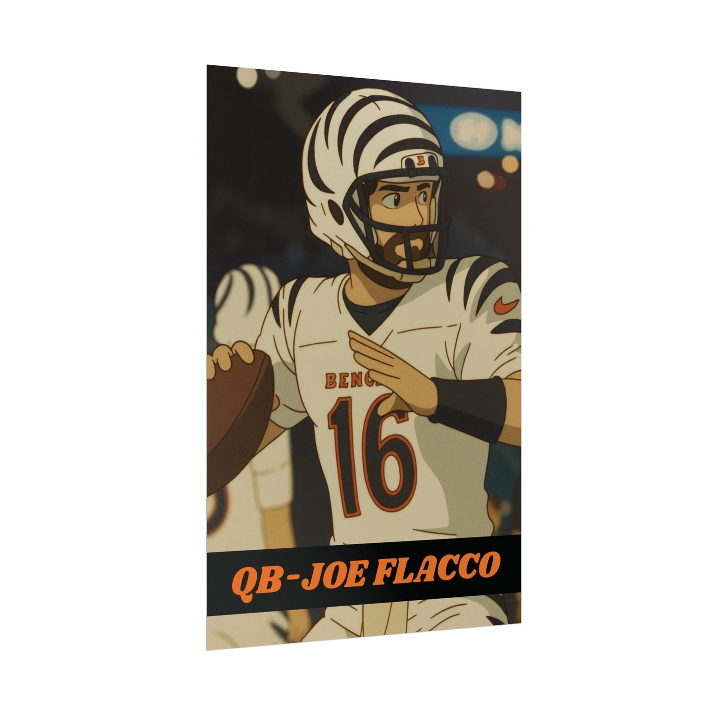 Loco Fits Anime Football 'Joe Flacco' Poster