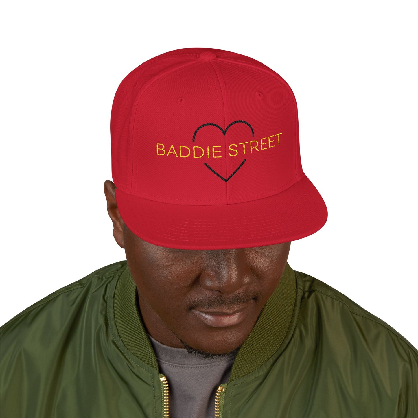 Red "Baddie Street" #30 Classy Heart Alt. Snapback