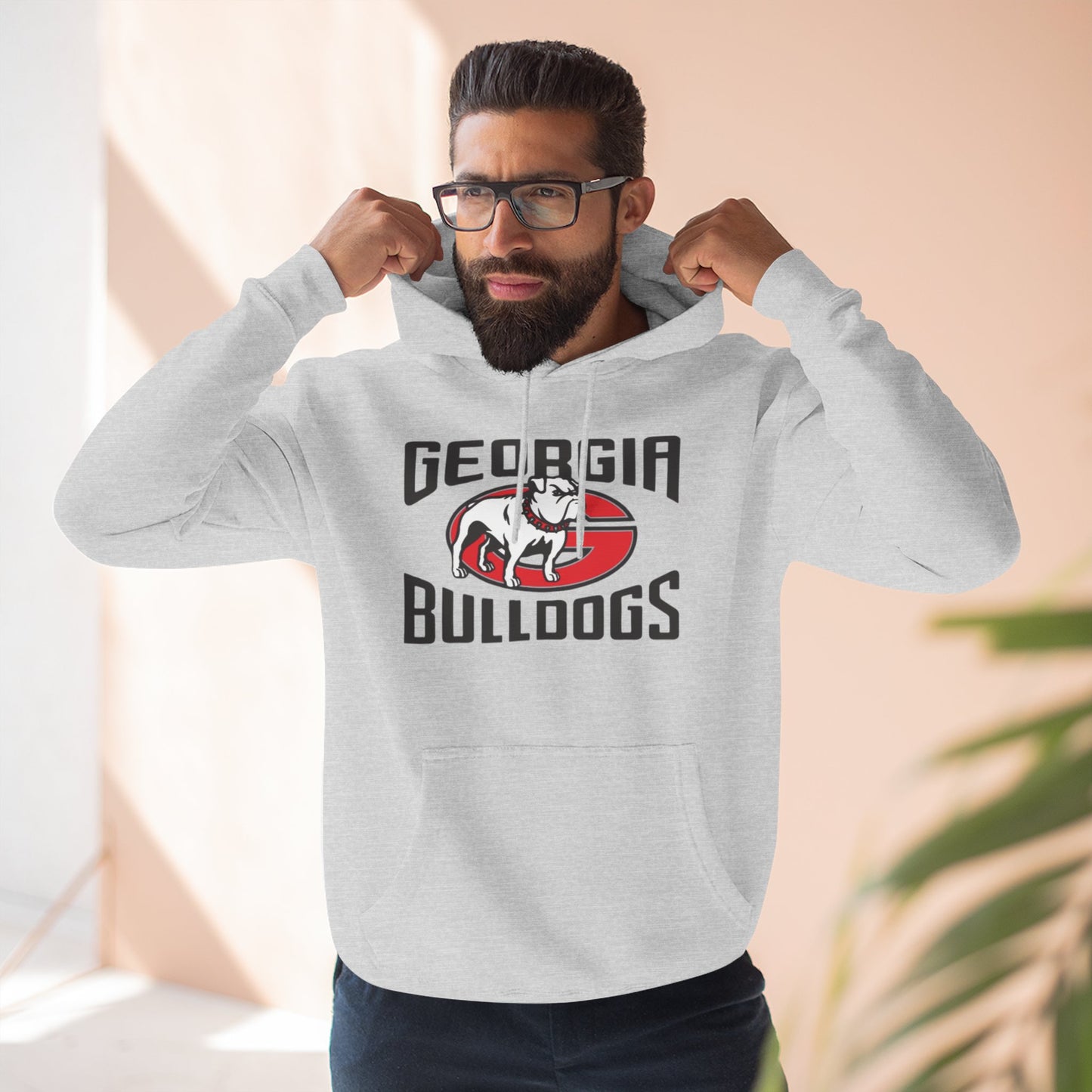 'Georgia Bulldogs Uga' Three-Panel Fleece Hoodie