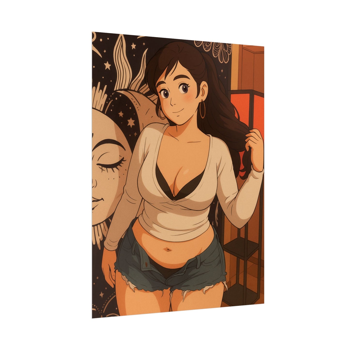 Loco Fits Anime Girls 'Lazy House Vibes' Poster