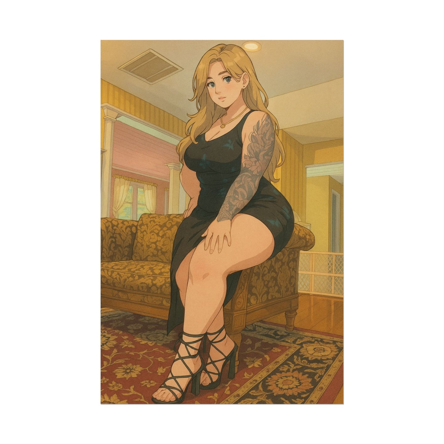 Loco Fits Anime Girls 'Little Black Dress' Poster