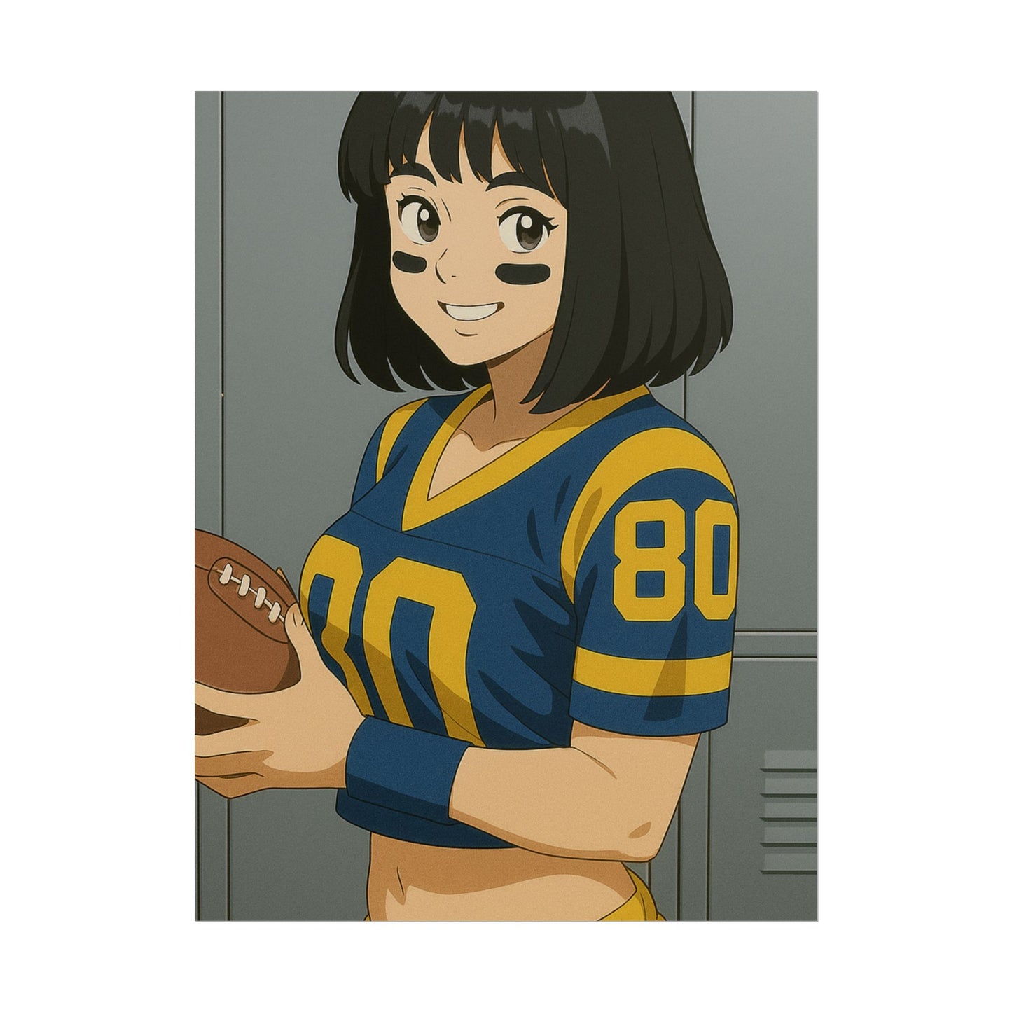 Loco Fits Anime Girls 'Rams Girl Locker Room' Poster