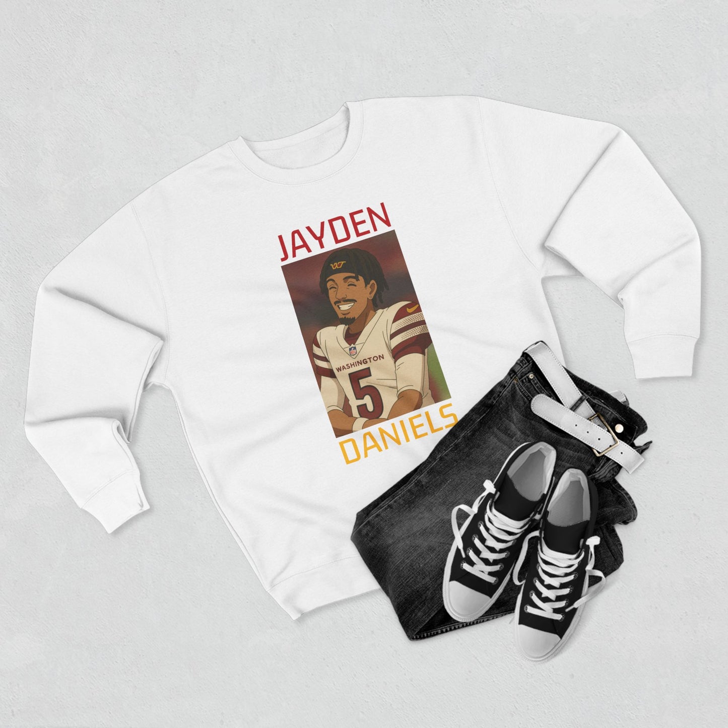 Anime Football 'Jayden Daniels' Crewneck Sweatshirt