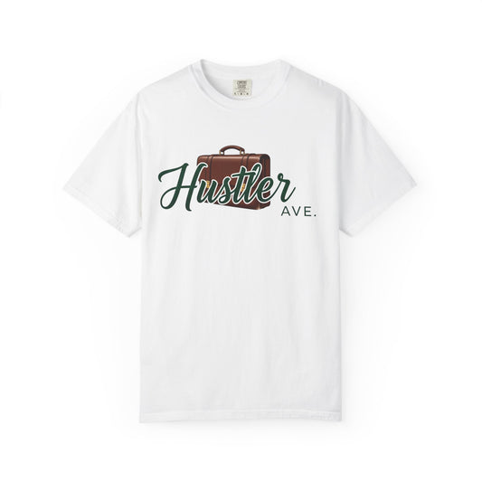 "Hustler Ave" All Business Leather Briefcase T-Shirt