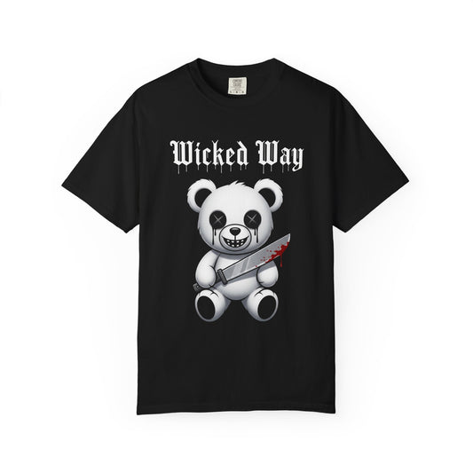 Limited Edition "Wicked Way" Machete Teddy 'Happy' Graphic T-Shirt