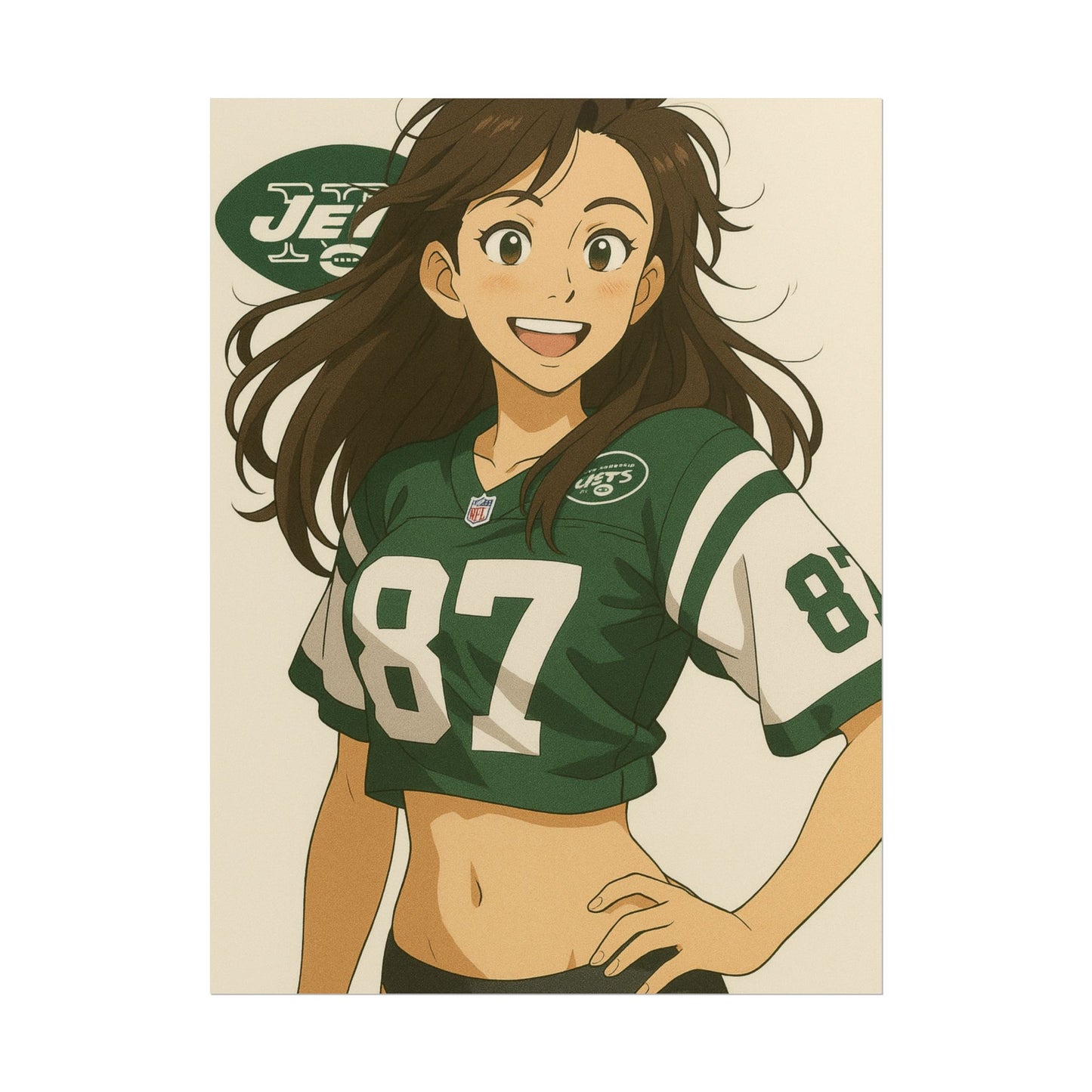 Loco Fits Anime Girls 'Jets Girl 1' Poster