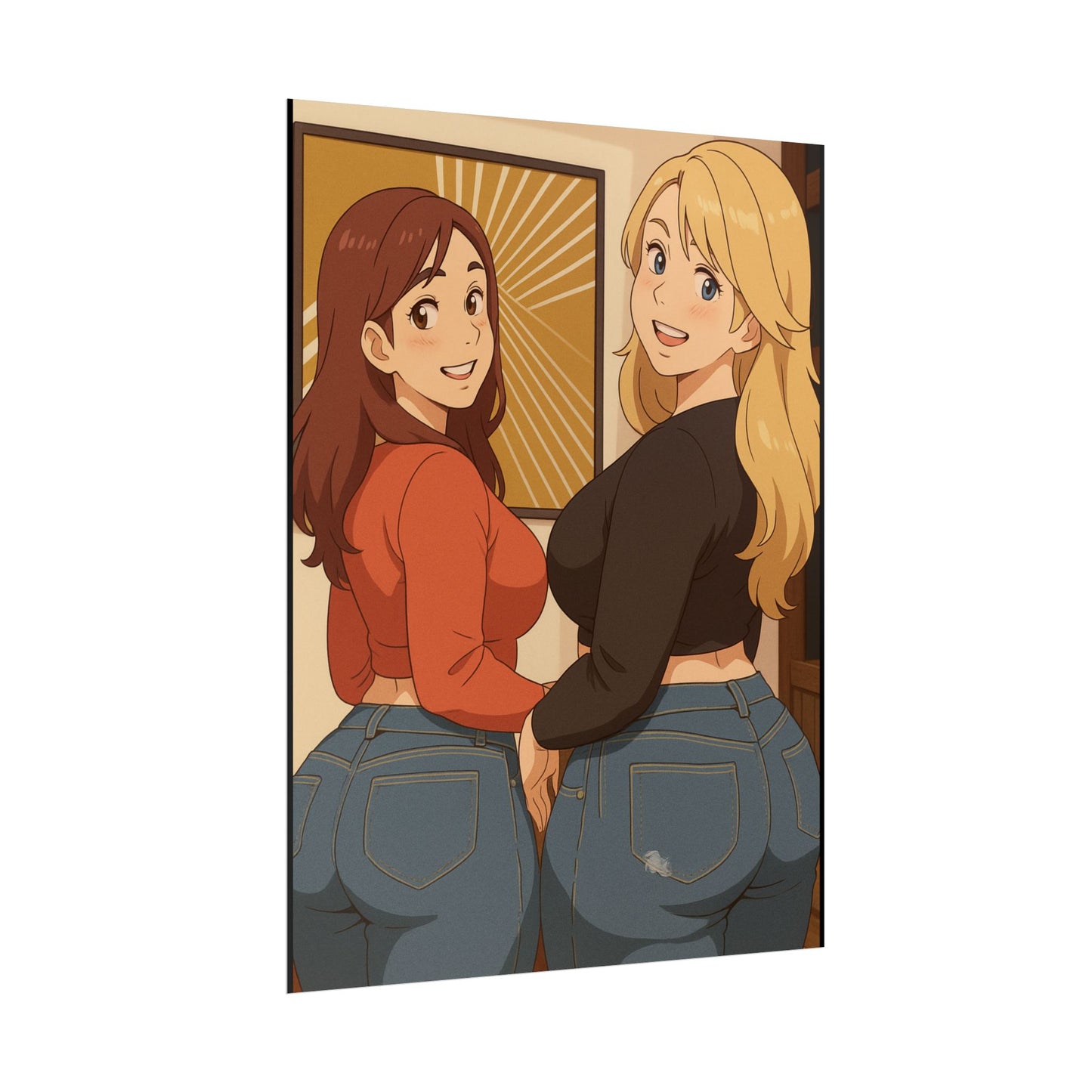 Loco Fits Anime Girls 'We'll Lead, You Follow' Poster