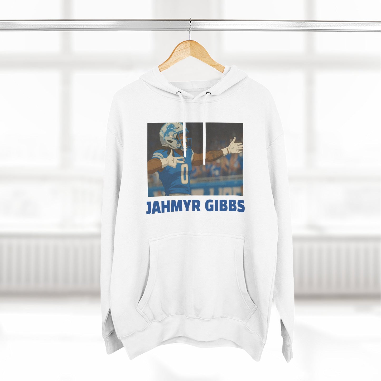 Anime Football 'Jahmyr Gibbs' Three-Panel Fleece Hoodie