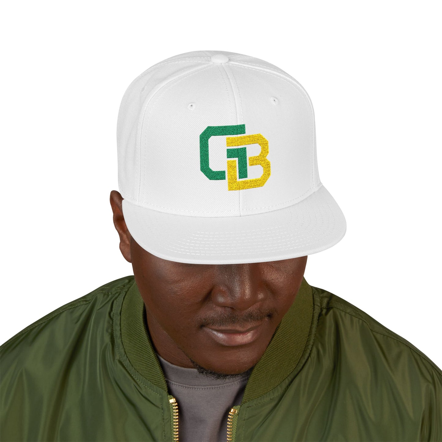 Loco Fits "NFL Green Bay Packers Letters GB Concept Logo" Snapback (Embroidery)
