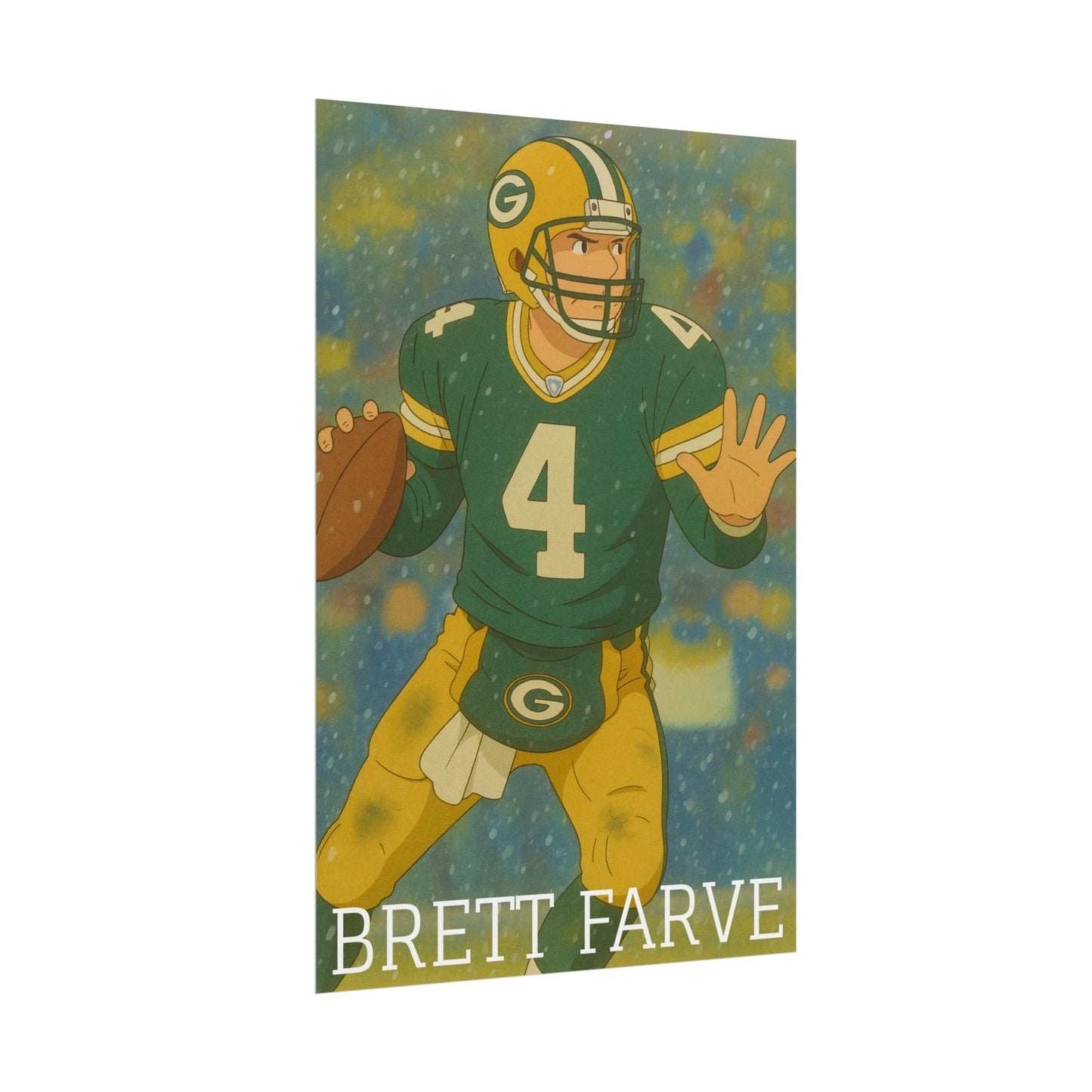 Loco Fits Anime Football 'Brett Farve' Poster
