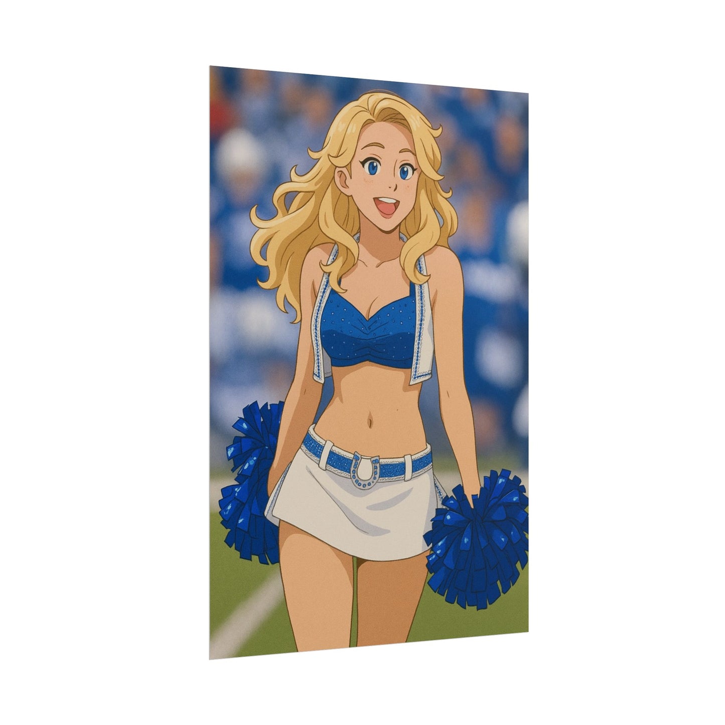 Loco Fits Anime Girls 'Colts Cheerleader On-Field 1' Poster