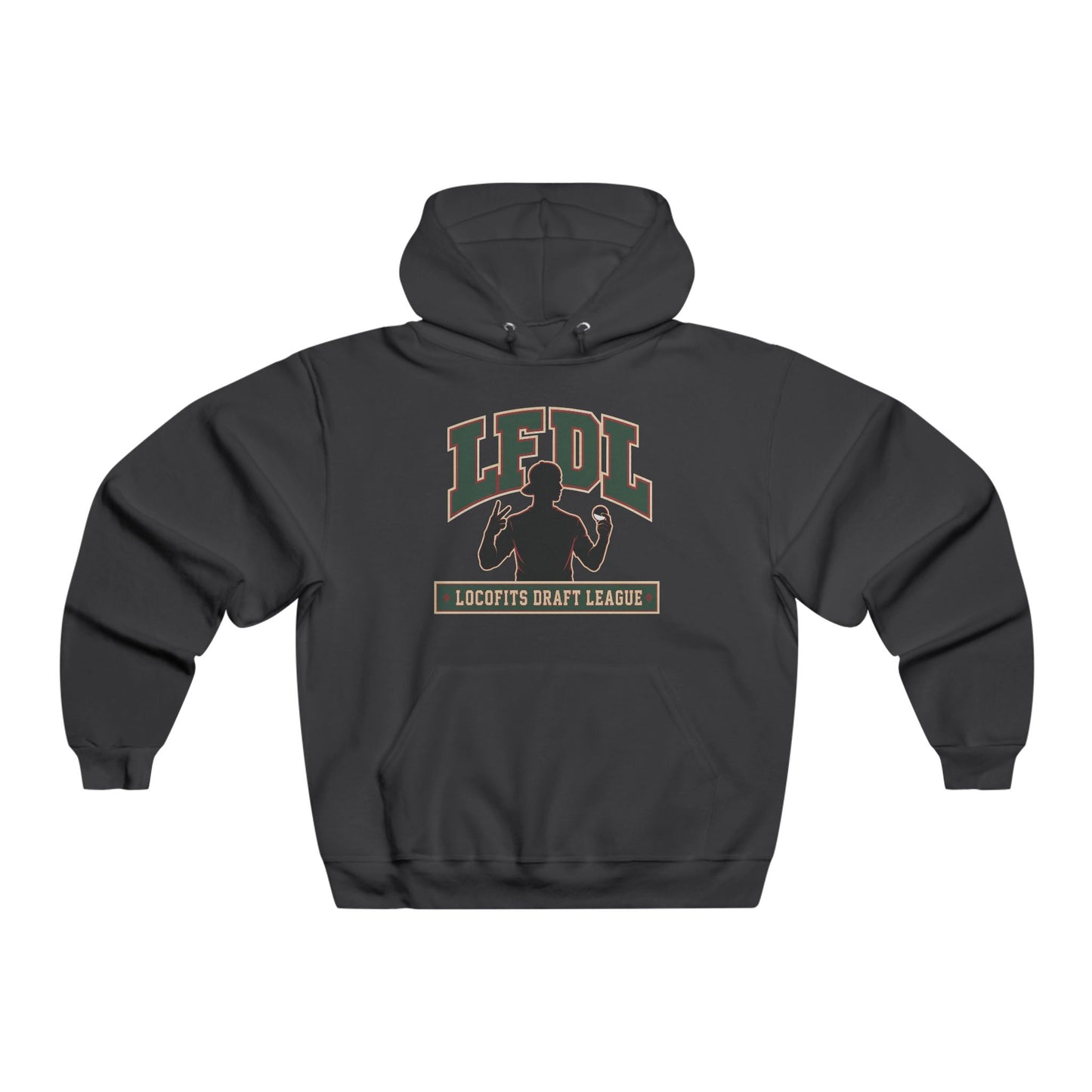 LocoFits Draft League LFDL Portrait Silhouette RI Men's NUBLEND® Hooded Sweatshirt
