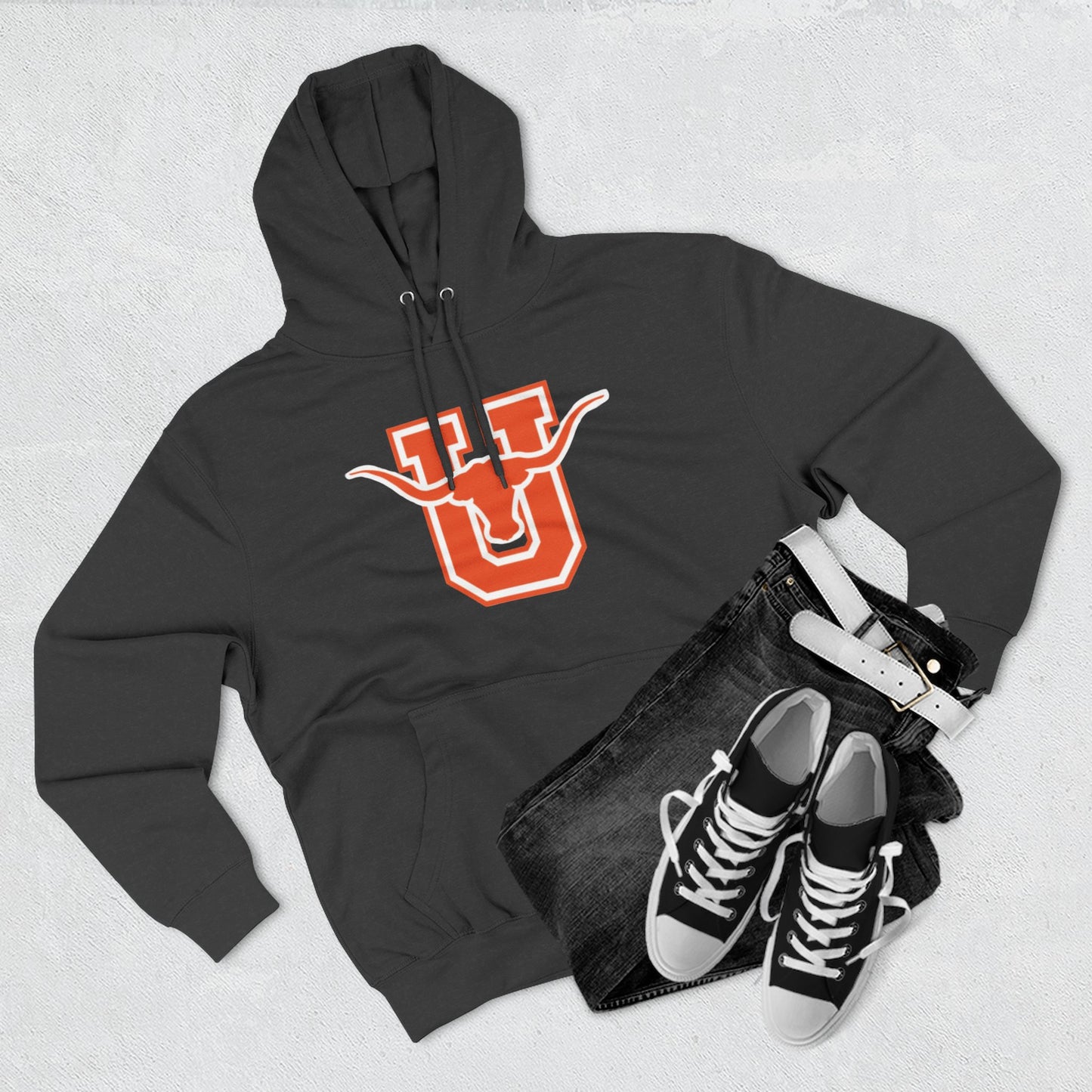 'Texas U Longhorns' Three-Panel Fleece Hoodie