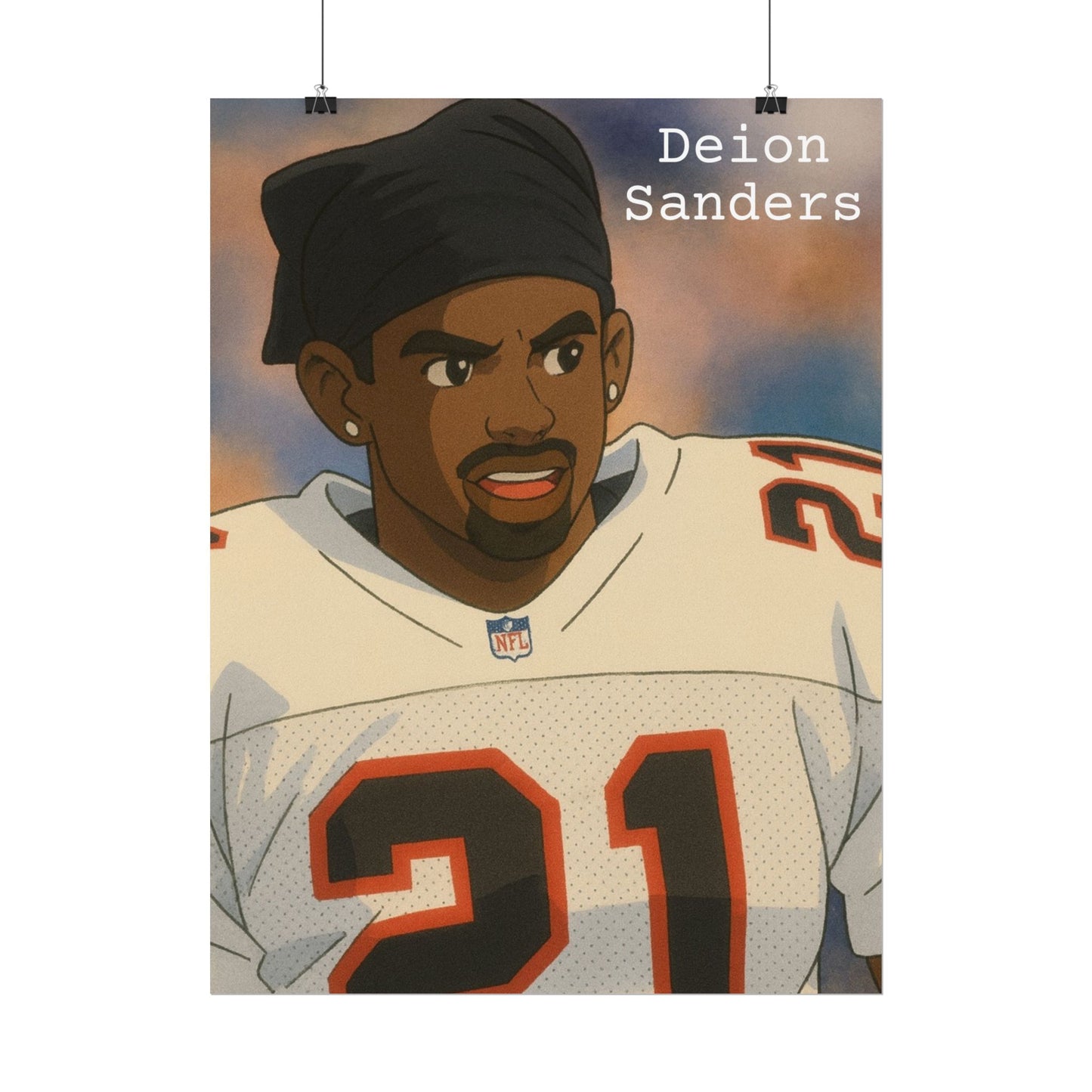 Loco Fits Anime Football 'Deion Sanders' Poster