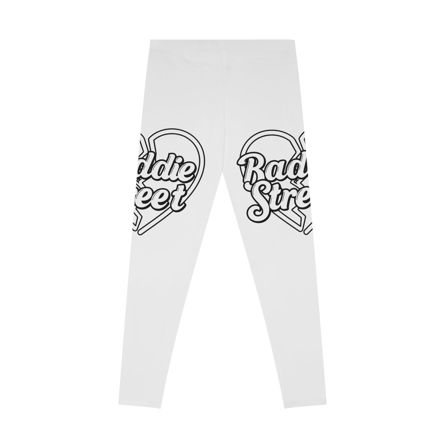"Baddie Street" Broken Heart Big Logo Stretchy Leggings Active Fitness Wear