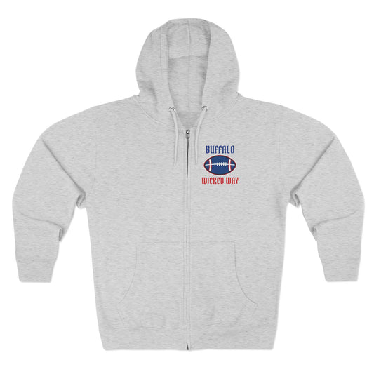 "Wicked Way" Buffalo Football Zip Hoodie