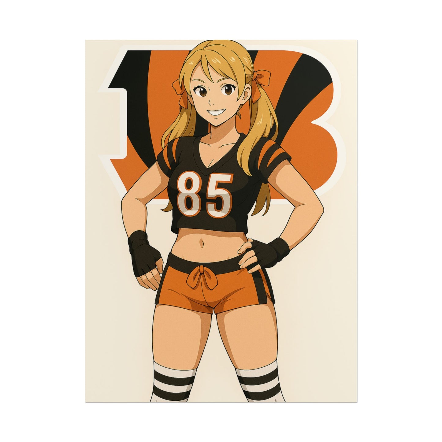 Loco Fits Anime Girls 'Bengals Cheerleader 2' Poster
