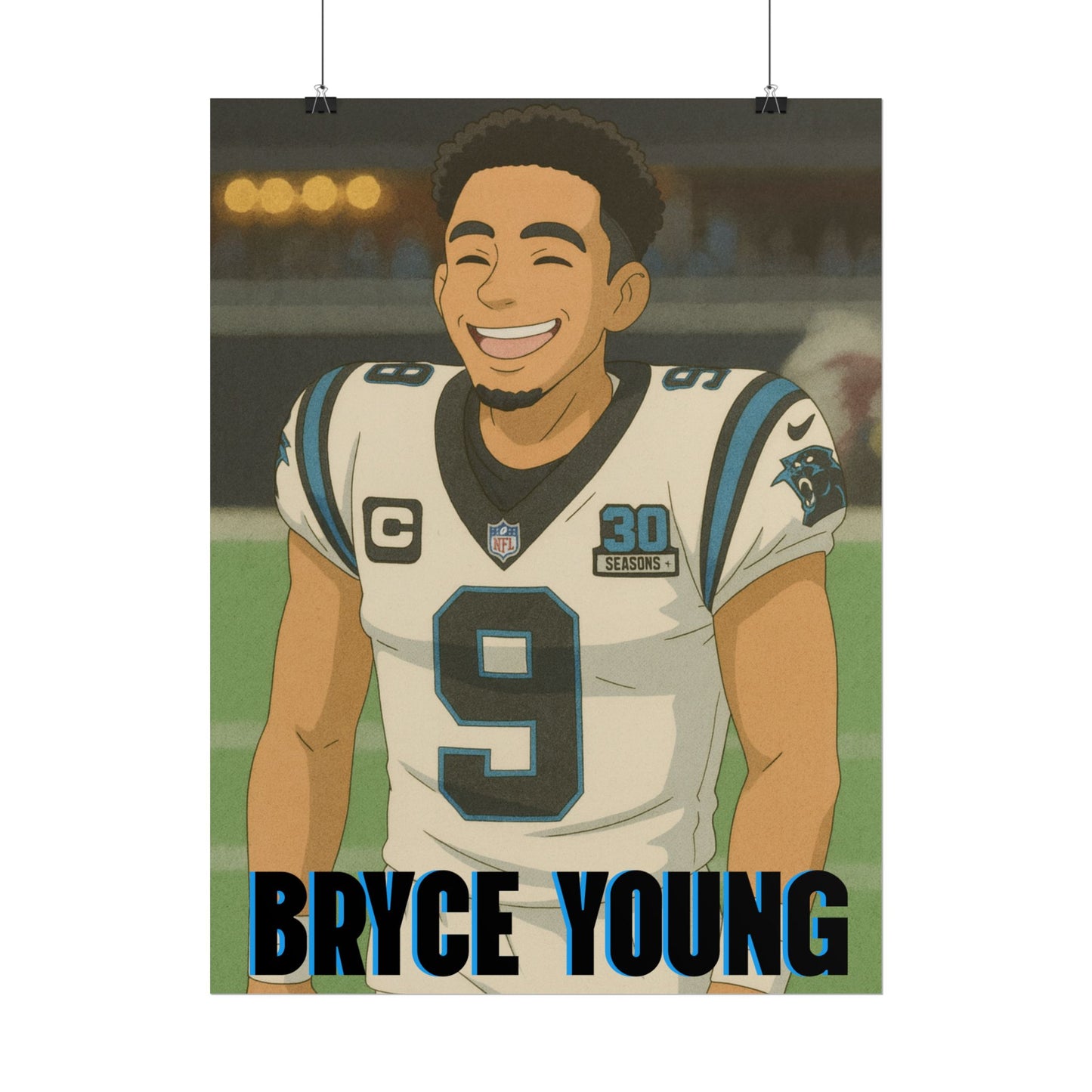 Loco Fits Anime Football 'Bryce Young' Poster