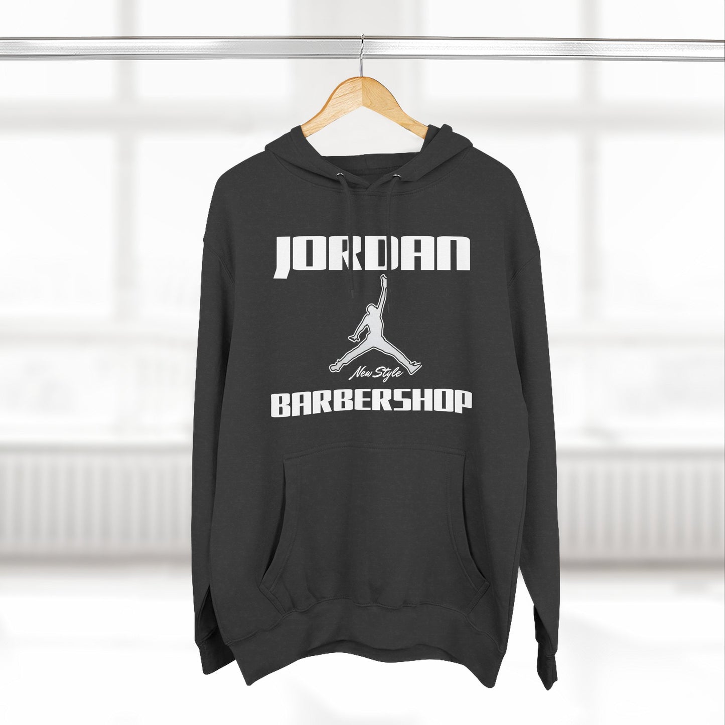 Jordan New Style Barbershop Fleece Hoodie (New White Font)