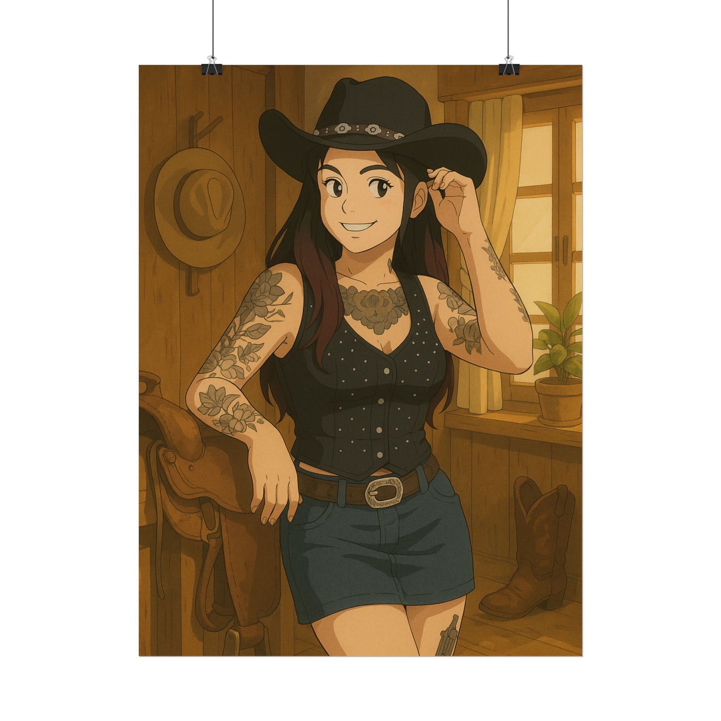 Loco Fits Anime Girls 'Not a City Girl' Poster