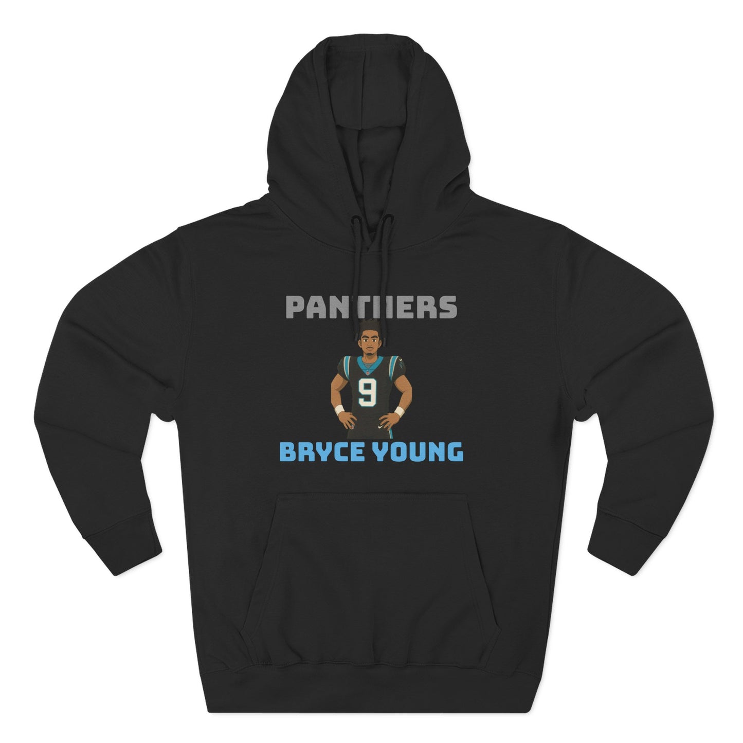 Anime Football 'Panthers Bryce Young' Three-Panel Fleece Hoodie