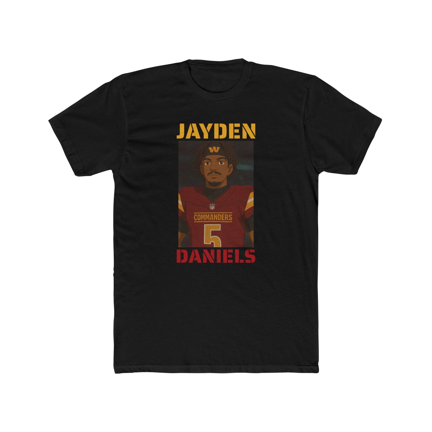 Anime Football 'Jayden Daniels' Cotton Crew Tee