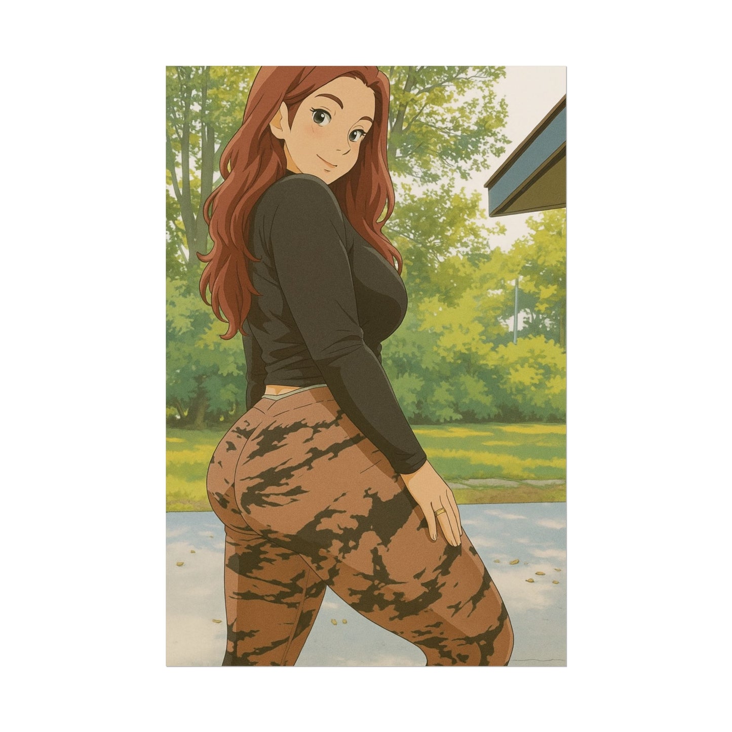 Loco Fits Anime Girls 'Let's Go For A Run' Poster