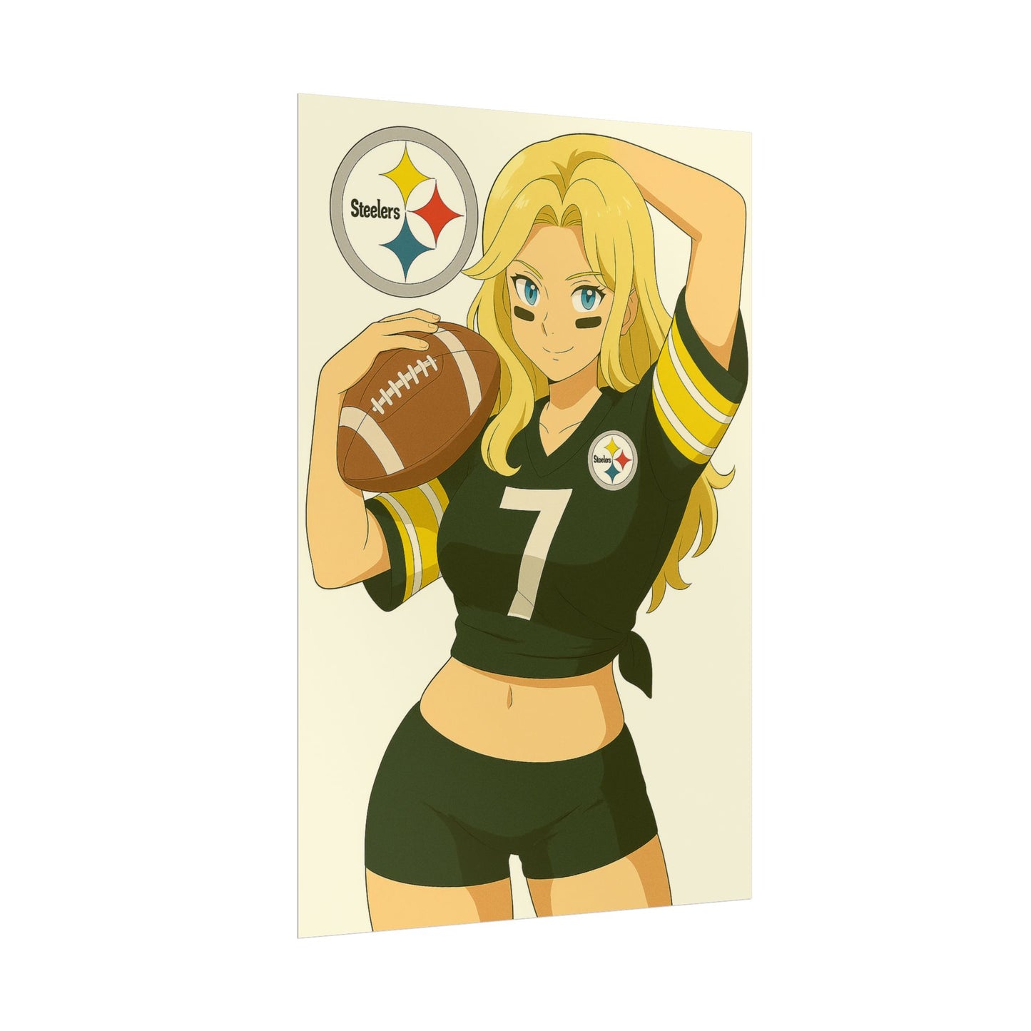 Loco Fits Anime Girls 'Steelers Girl 1' Poster