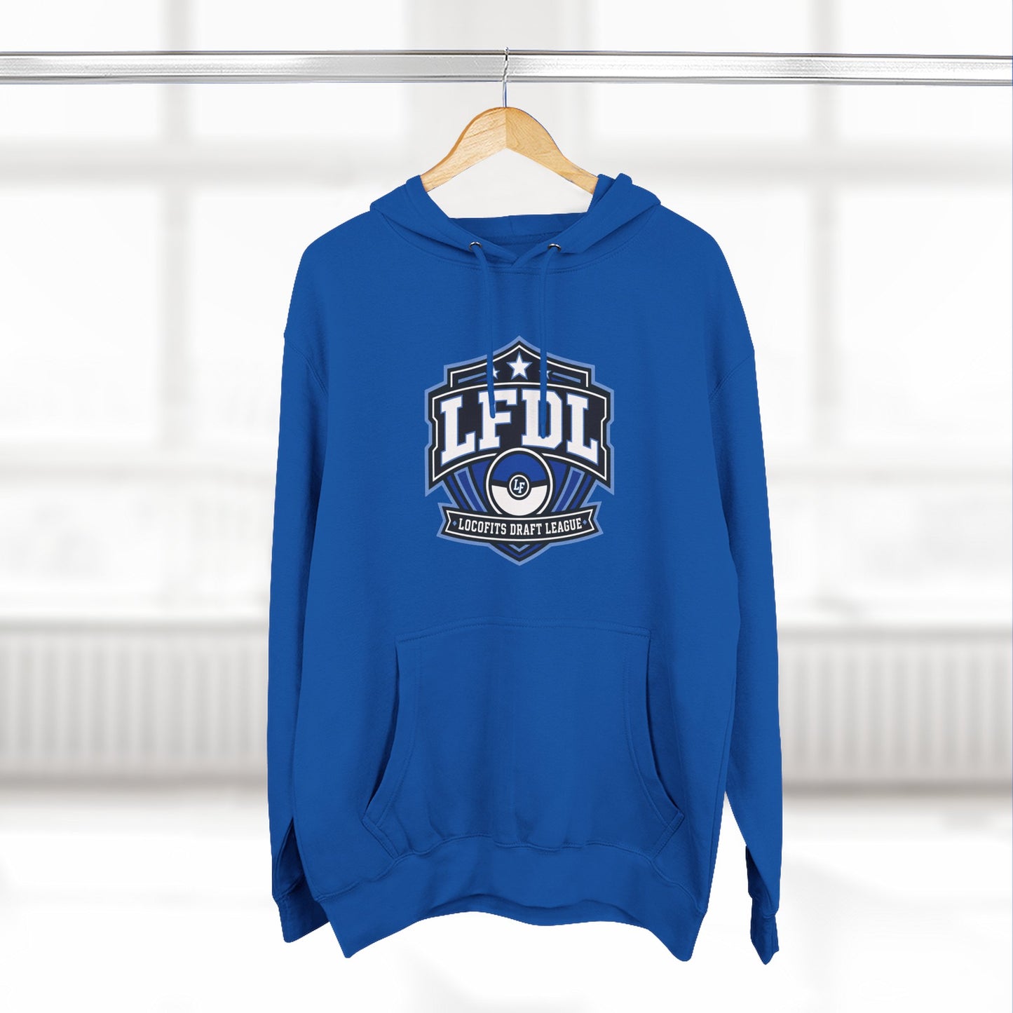 LocoFits Draft League Machesney Park Three-Panel Fleece Hoodie