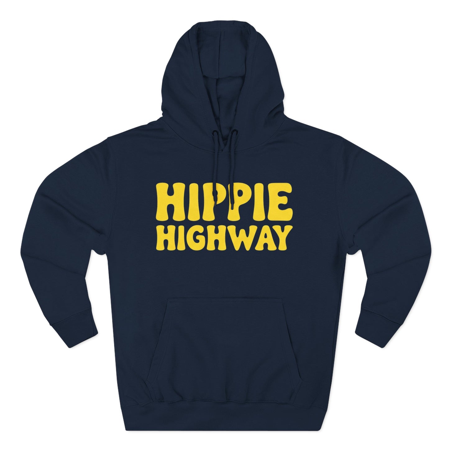 "Hippie Highway" Big Script Fleece Hoodie