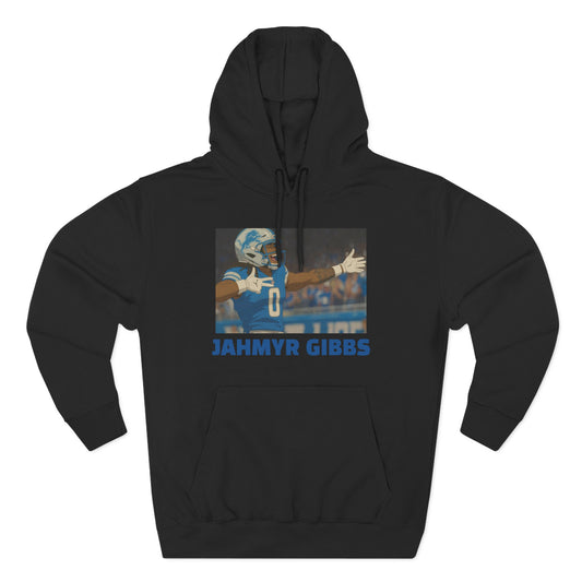 Anime Football 'Jahmyr Gibbs' Three-Panel Fleece Hoodie