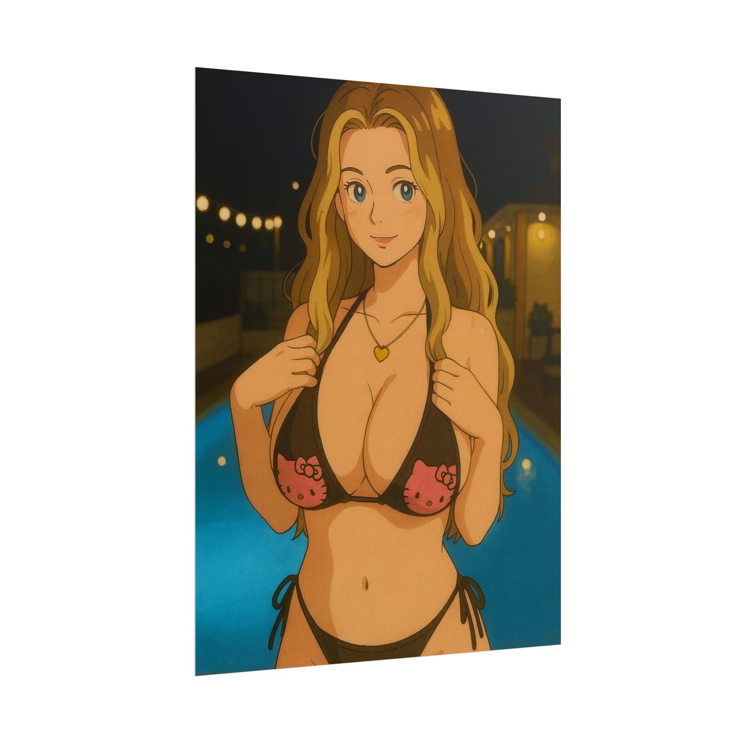 Loco Fits Anime Girls 'Hello Kitties' Poster