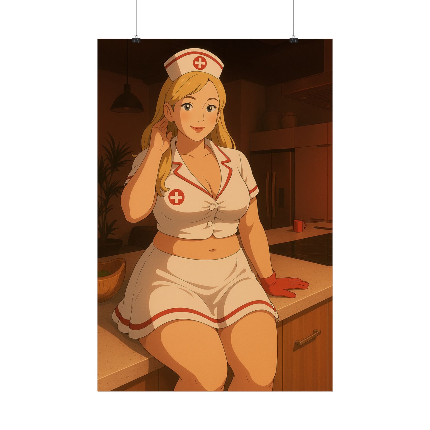 Loco Fits Anime Girls 'Hello Nurse' Poster