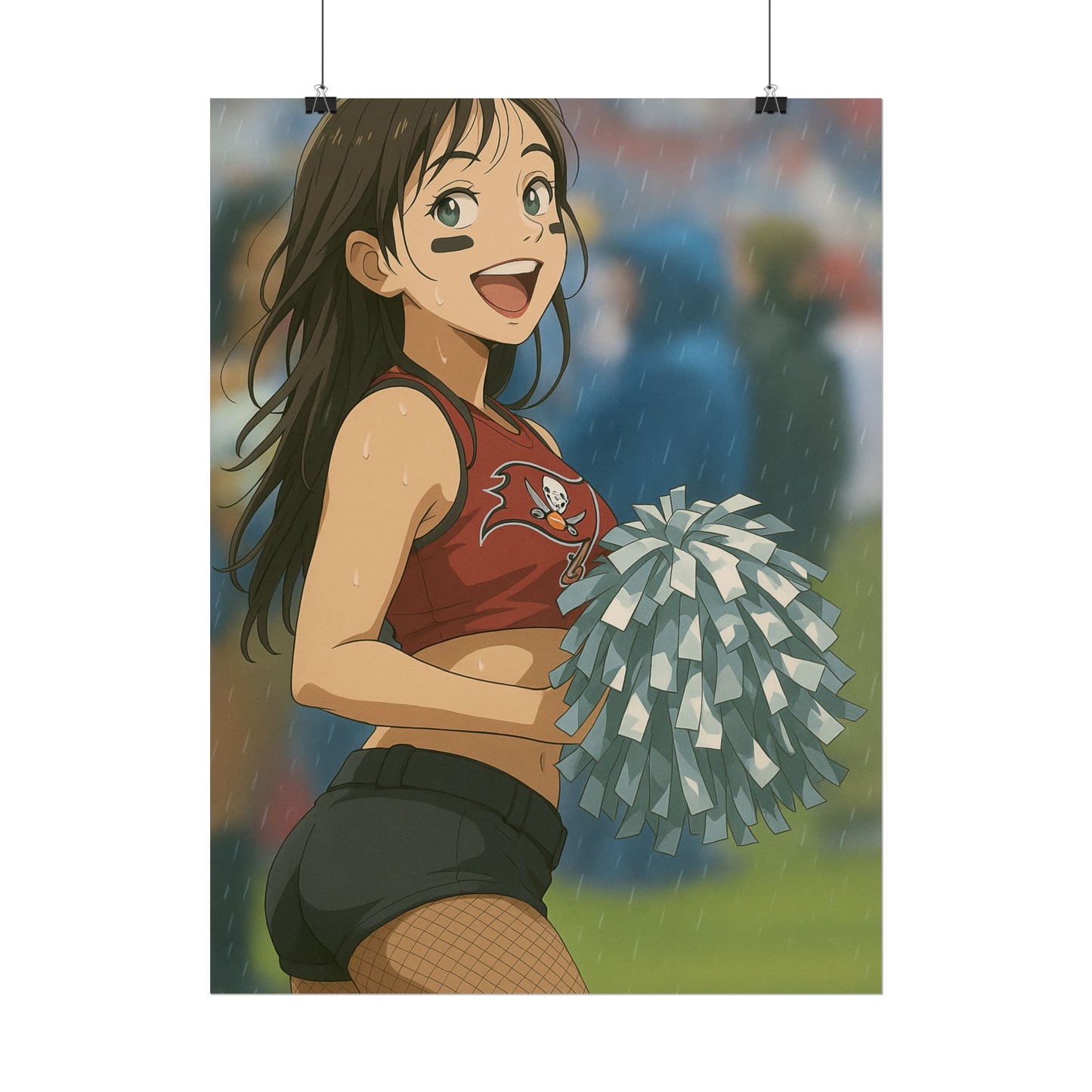 Loco Fits Anime Girls 'Buccaneers Cheerleader On-Field 3' Poster