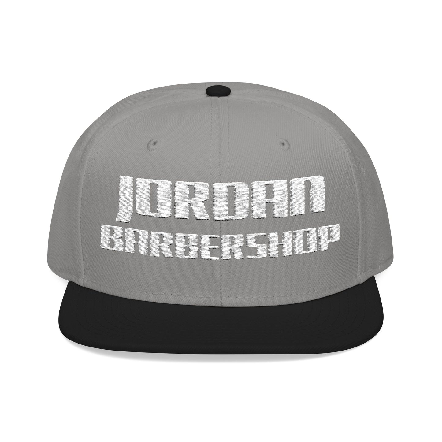 Jordan Barbershop White Text Snapback