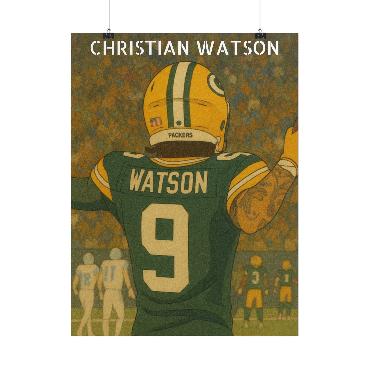 Loco Fits Anime Football 'Christian Watson' Poster