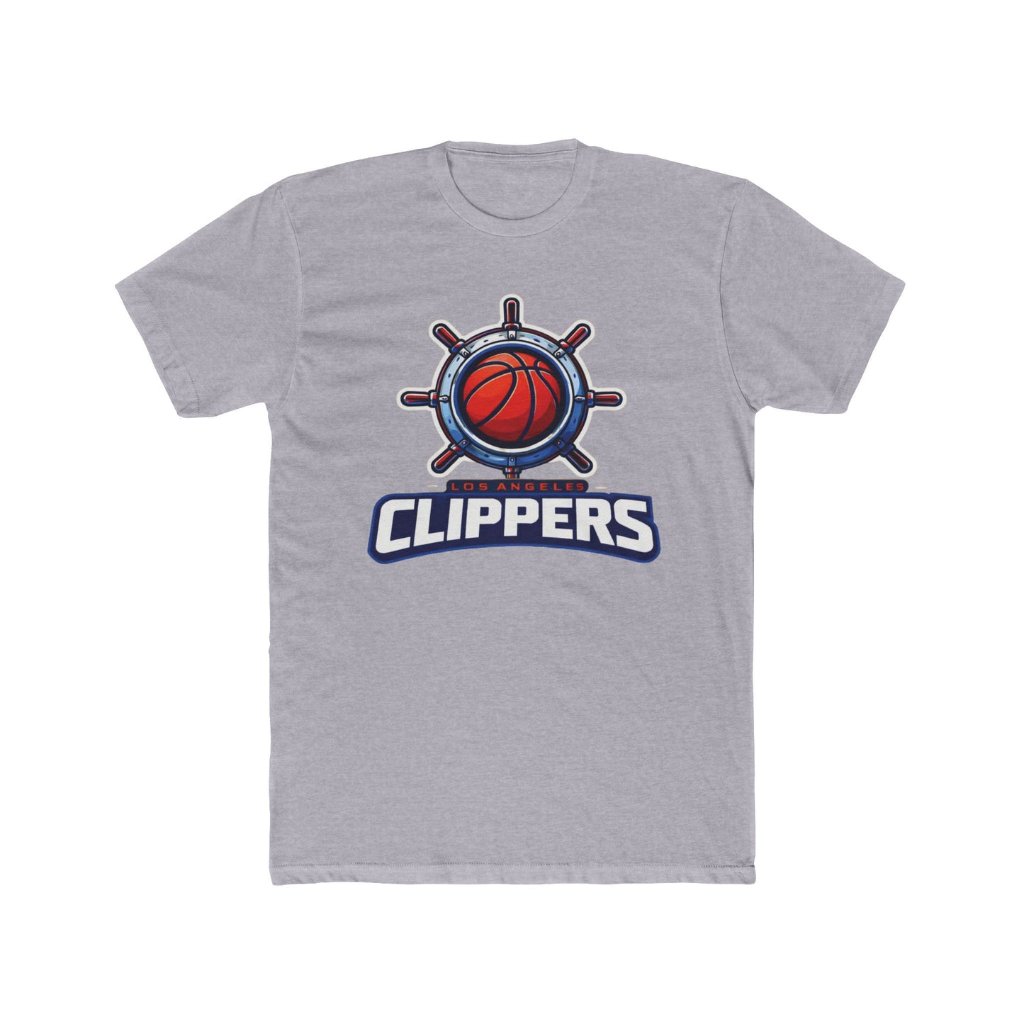 Loco Fits New "NBA Los Angeles Clippers Basketball Concept Logo" Cotton Crew Tee
