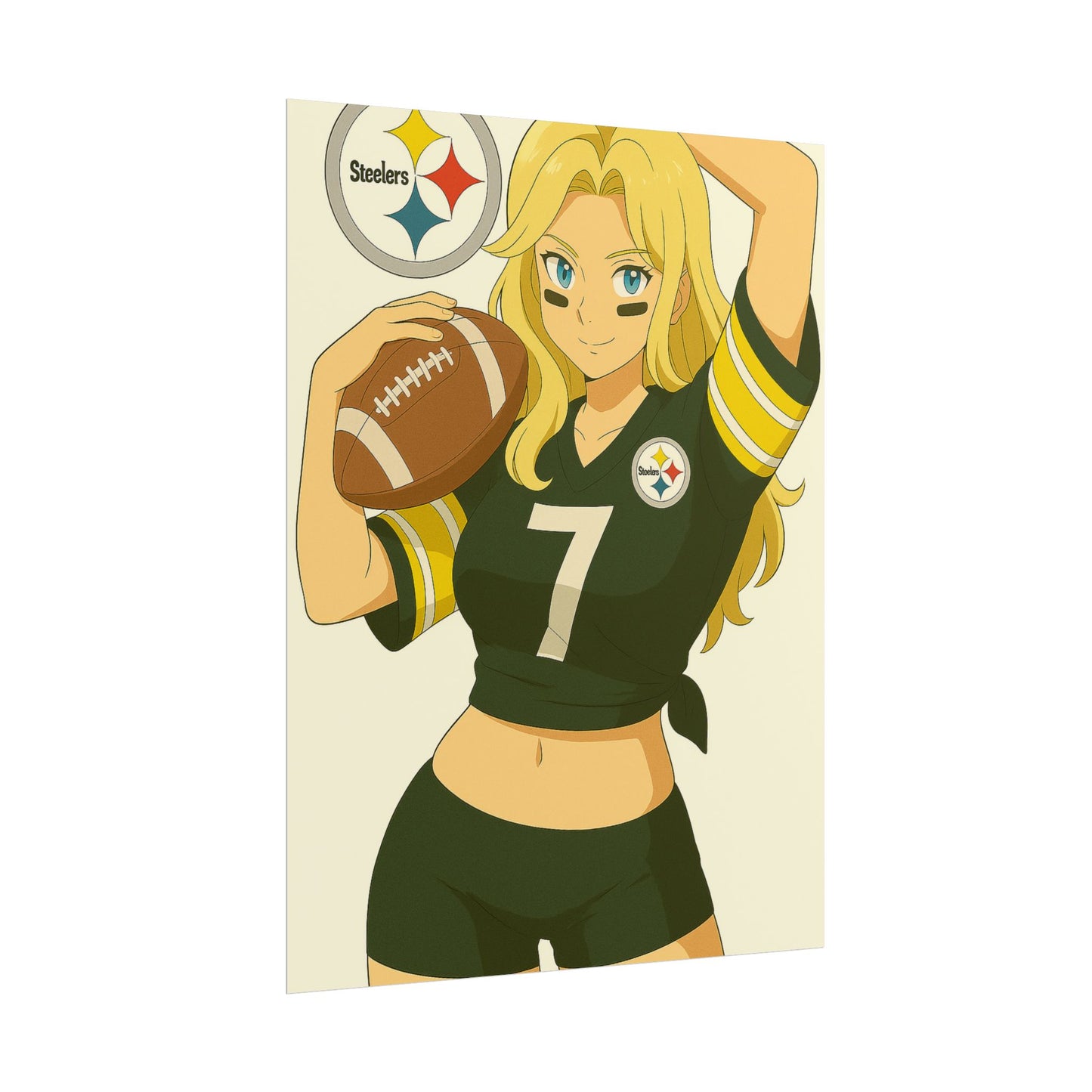 Loco Fits Anime Girls 'Steelers Girl 1' Poster