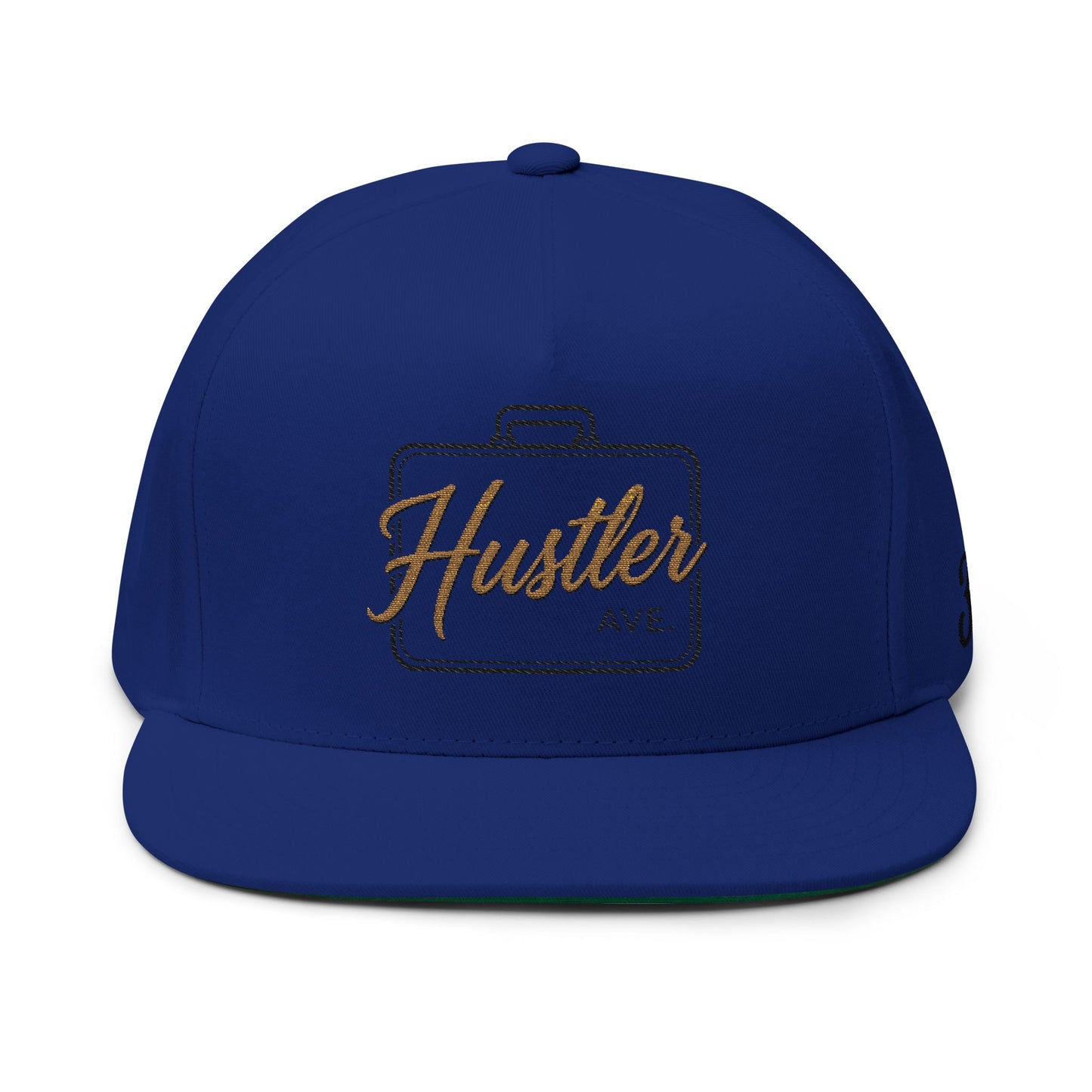 Blue "Hustler Ave" #34 All Business Gold Briefcase Alt. Snapback