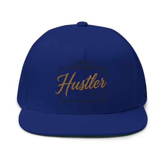 Blue "Hustler Ave" #34 All Business Gold Briefcase Alt. Snapback
