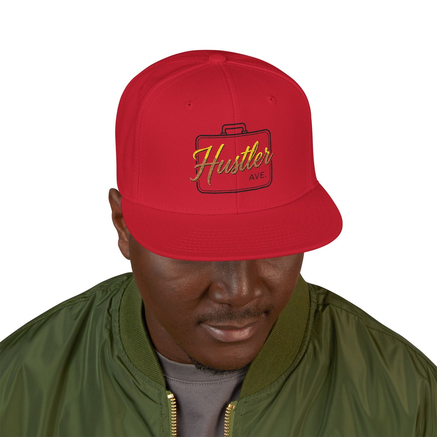 Base "Hustler Ave" All Business Gold Briefcase Snapback