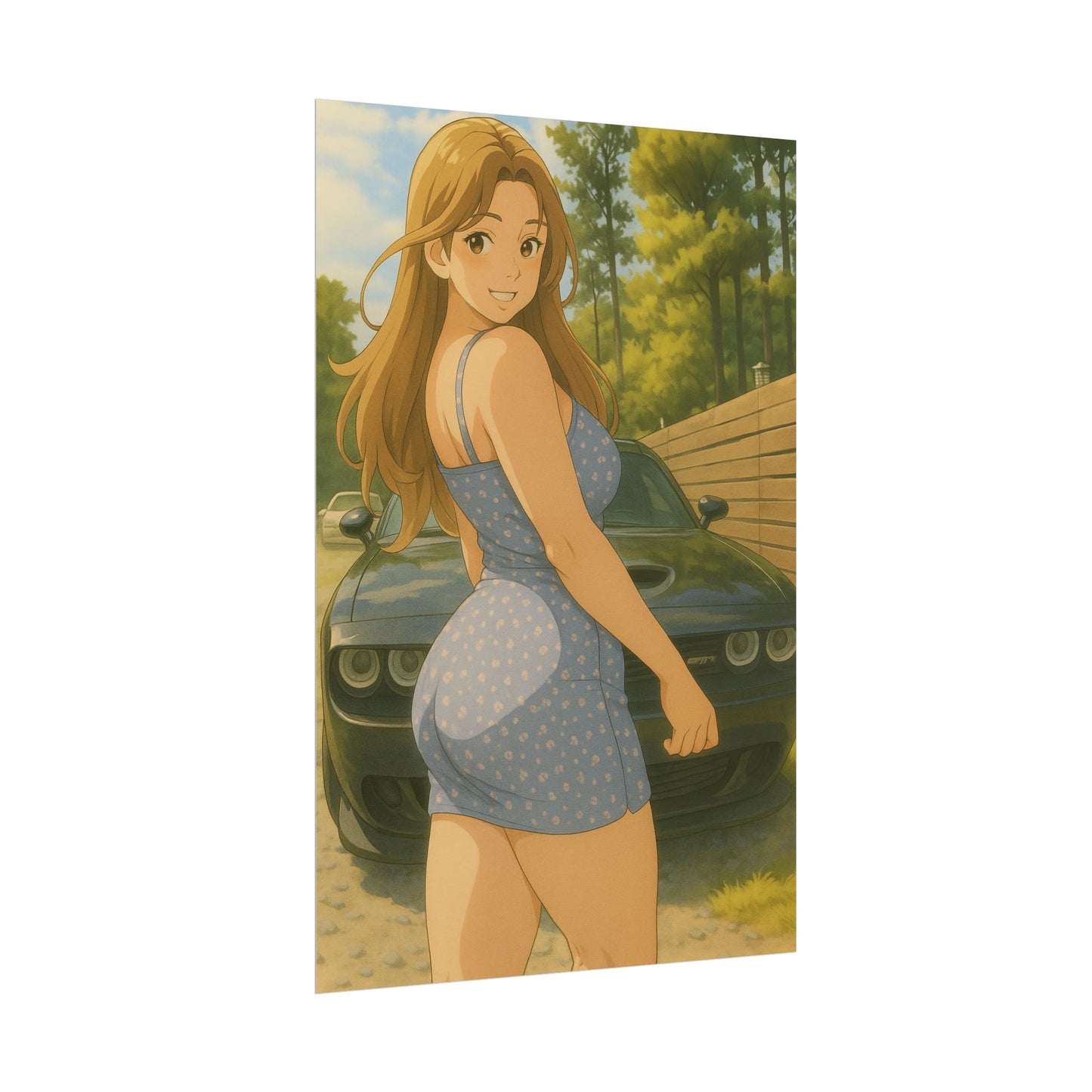 Loco Fits Anime Girls 'Want A Ride' Poster