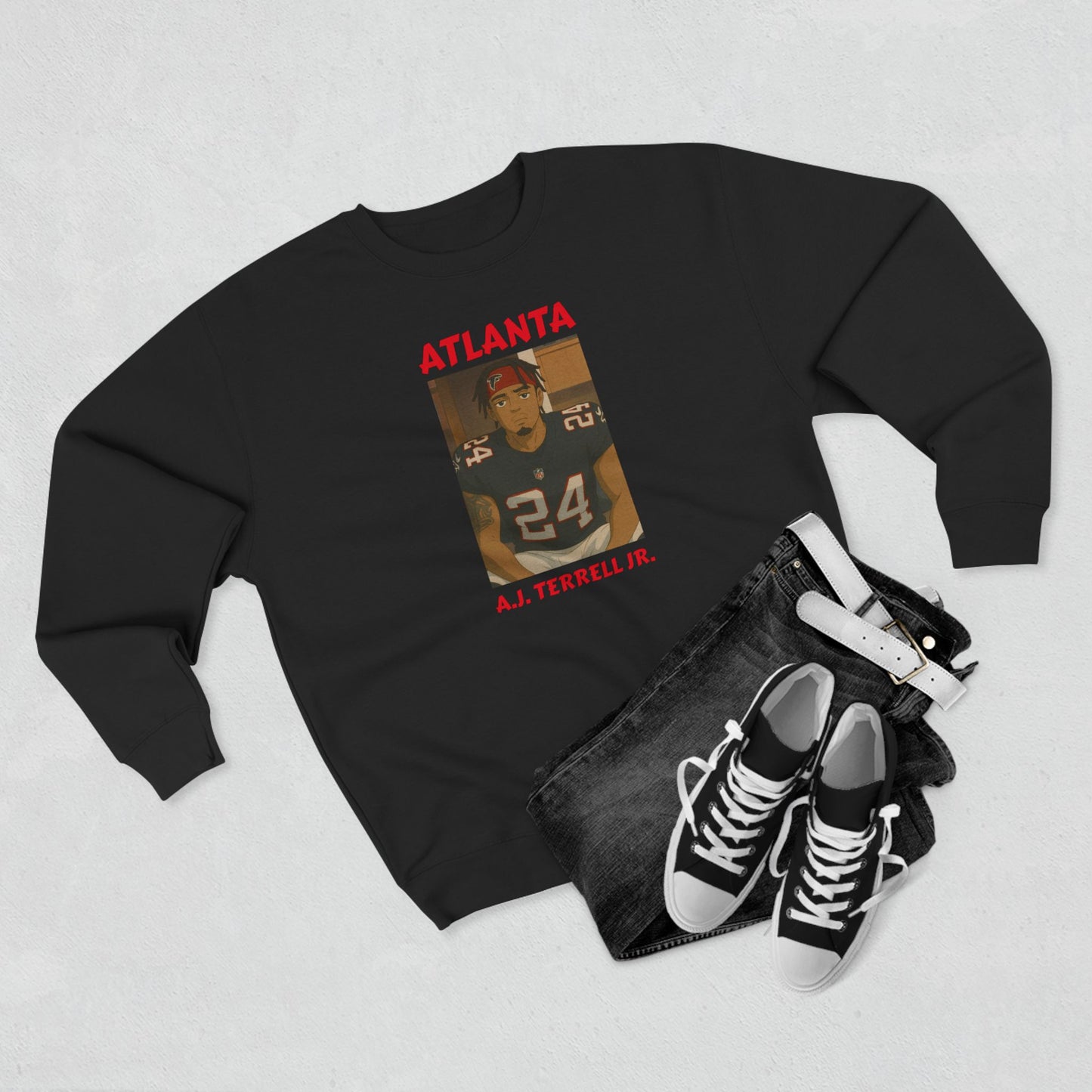Anime Football 'Atlanta AJ Terrell Jr' Crewneck Sweatshirt