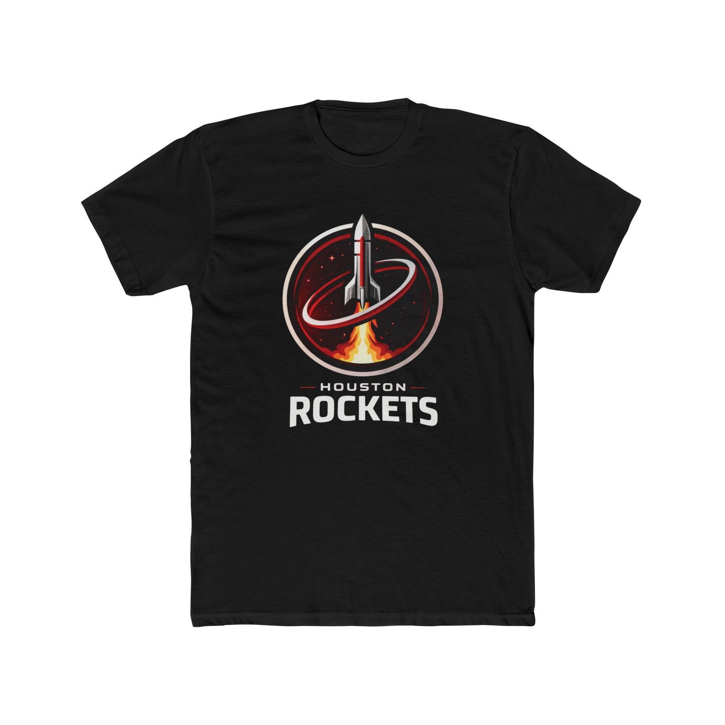 Loco Fits New "NBA Houston Rockets Basketball Concept Logo" Cotton Crew Tee