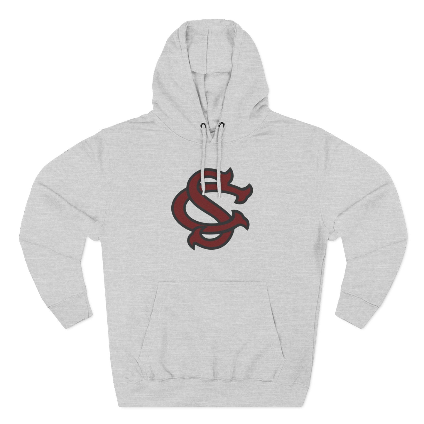 'South Carolina SC' Three-Panel Fleece Hoodie