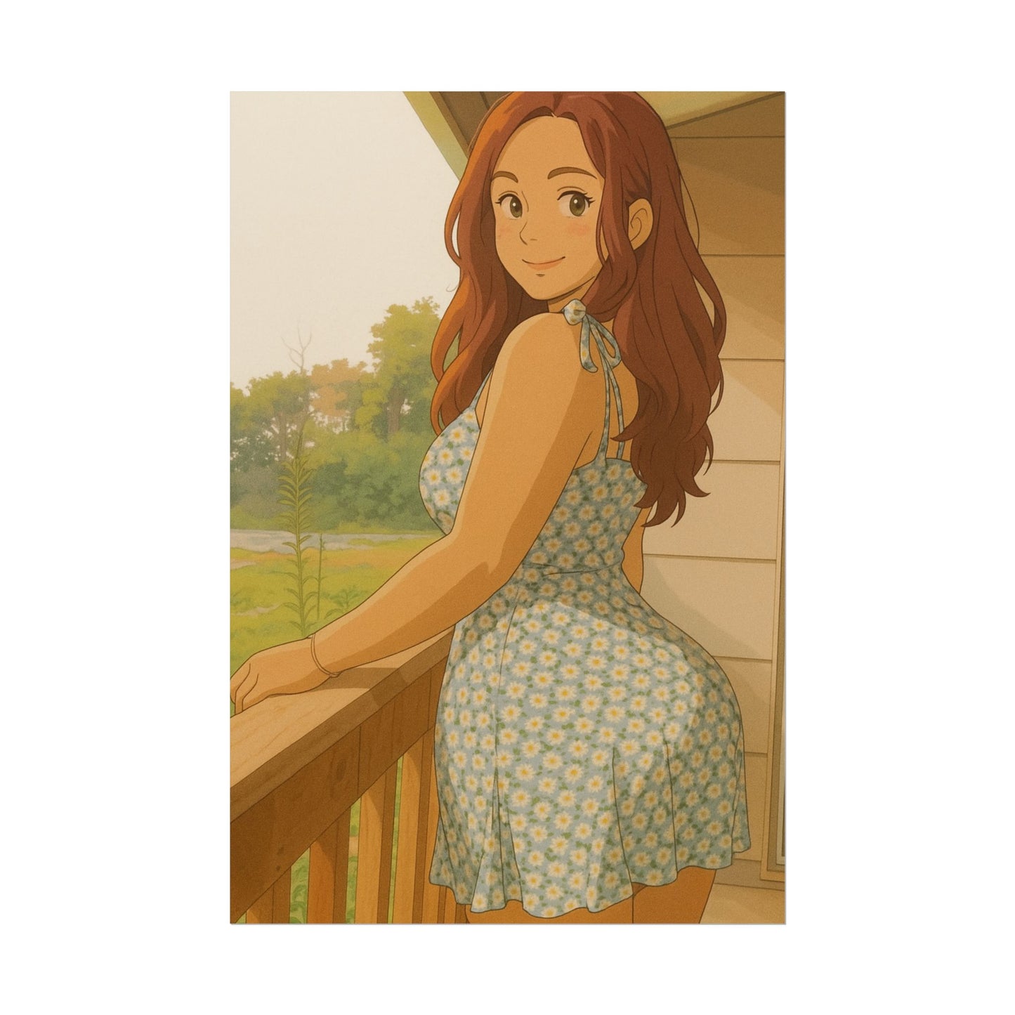 Loco Fits Anime Girls 'Summer Morning' Poster