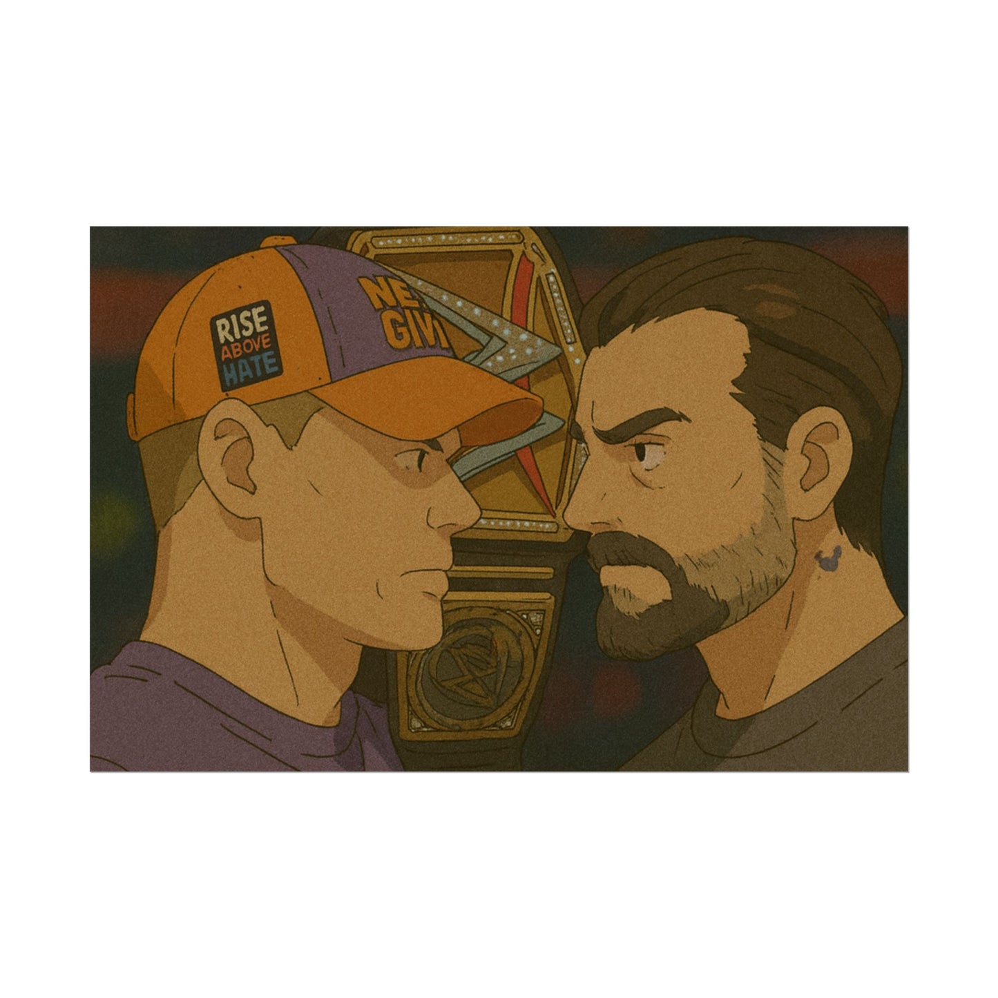 Loco Fits Anime Wrestling 'Cena vs Punk' Poster