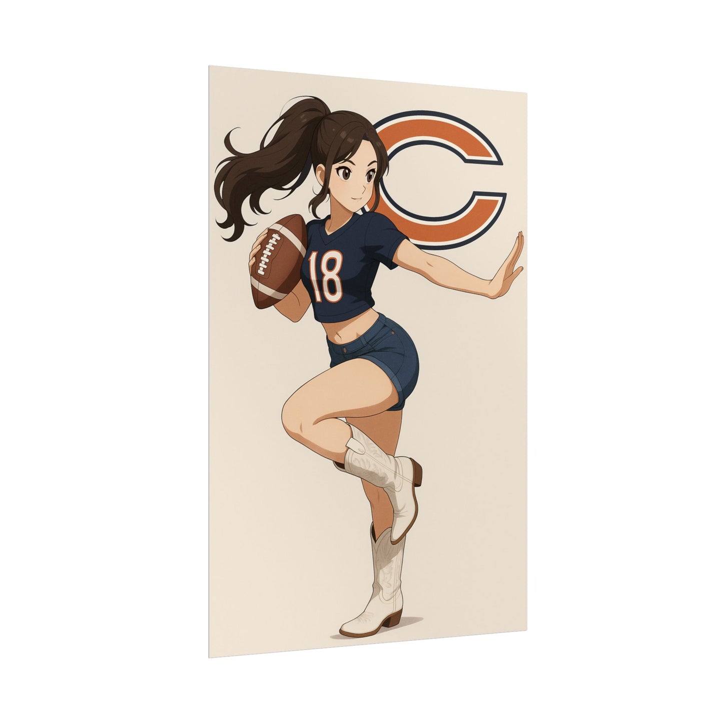 Loco Fits Anime Girls 'Bears Girl 6' Poster