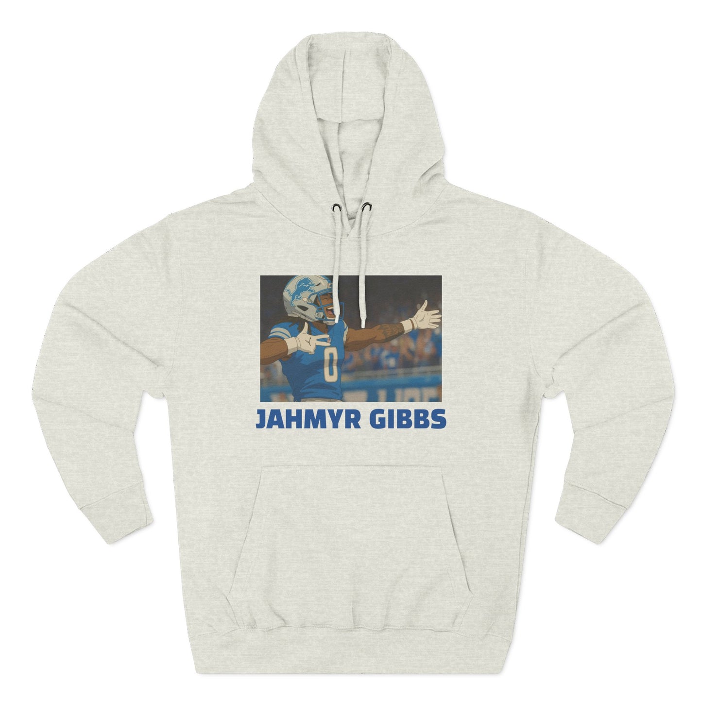 Anime Football 'Jahmyr Gibbs' Three-Panel Fleece Hoodie